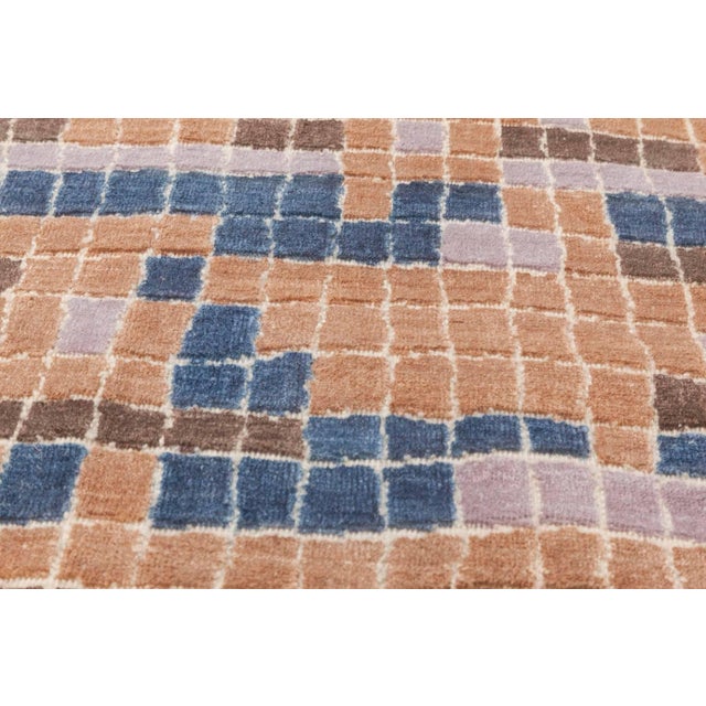 Modern multi-color pool tile geometric design rug by Doris Leslie Blau Size: 12'0" × 12'2" (365 × 370 cm) The Modern Rug...