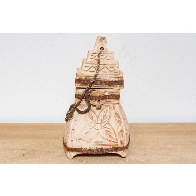 Indian Indian Carved Wooden Vessel For Sale - Image 3 of 7