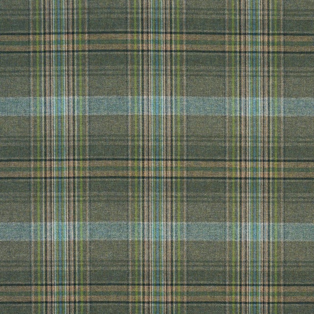 Sample - Schumacher Campbell Plaid Fabric In Forest For Sale In New York - Image 6 of 6