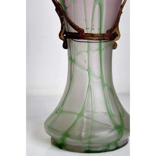Green Vintage Vases from Kralik, 1890s, Set of 2 For Sale - Image 8 of 10