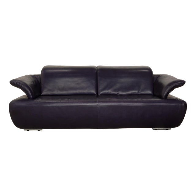 Avanti 3-Seater Sofa in Purple Leather from Koinor For Sale