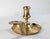 American 18th Century French or Flemish Brass Frying Pan Skillet Chamber Candlestick For Sale - Image 3 of 14