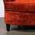 Art Deco Curved Channel-Back Scroll-Arm Sofa With Ebonized Tapered Supports For Sale In New York - Image 6 of 16
