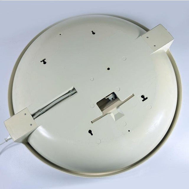 Cream Space Age Illuminated Mirror, 1970s For Sale - Image 8 of 9