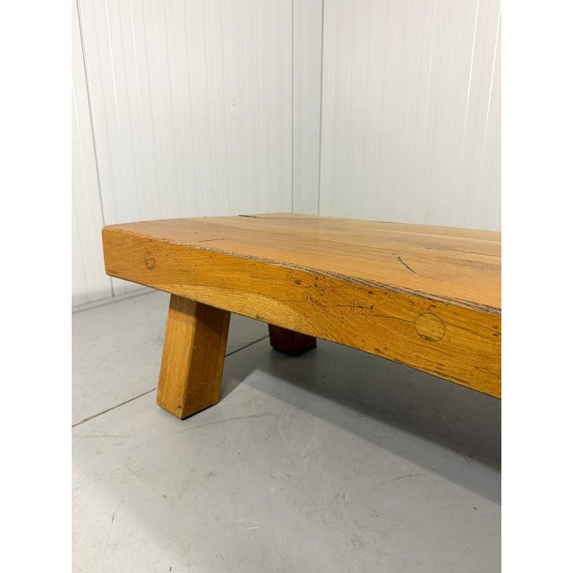 Rustic Sturdy Hardwood Coffee Table, 1960s For Sale - Image 16 of 18