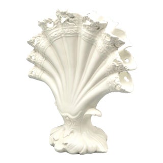 Gump's Mid Century Italian Blanc De Chine Vase For Sale