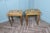 A Pair of Intricately Decorated Italian Musical Side Tables An unbelievable pair, yes 2 musical tables, the marquetry...