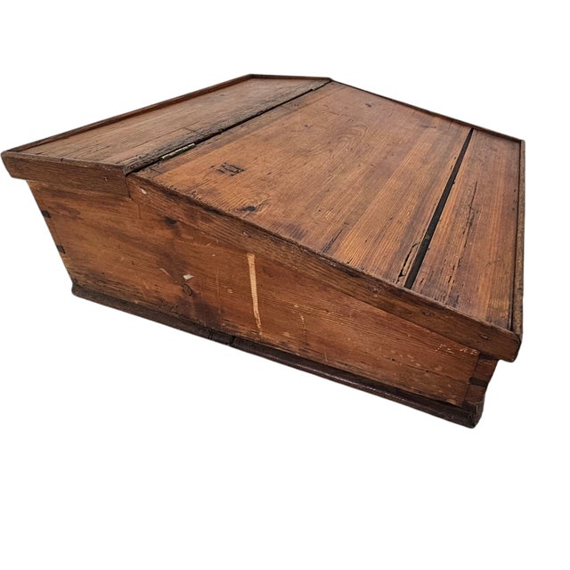 Pine Sloping Clerks Writing Desk Furniture | Chairish