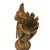 1990s Carved Wood Bobcat Baby Sculpture by Ronald Karulski Wild Cat Wildlife Carving For Sale - Image 9 of 18