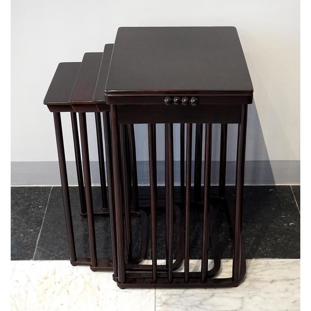 Art Nouveau Nesting Tables from Josef Hoffmann, 1906, Set of 4 For Sale - Image 4 of 9
