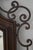 Brown Large Scrolled Continental Metal Frame & Wood Mirror For Sale - Image 8 of 11