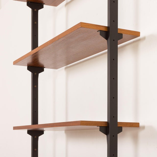 Vintage Italian Floor-to-Ceiling Wall Unit with a Bureau, 1960s For Sale - Image 11 of 17