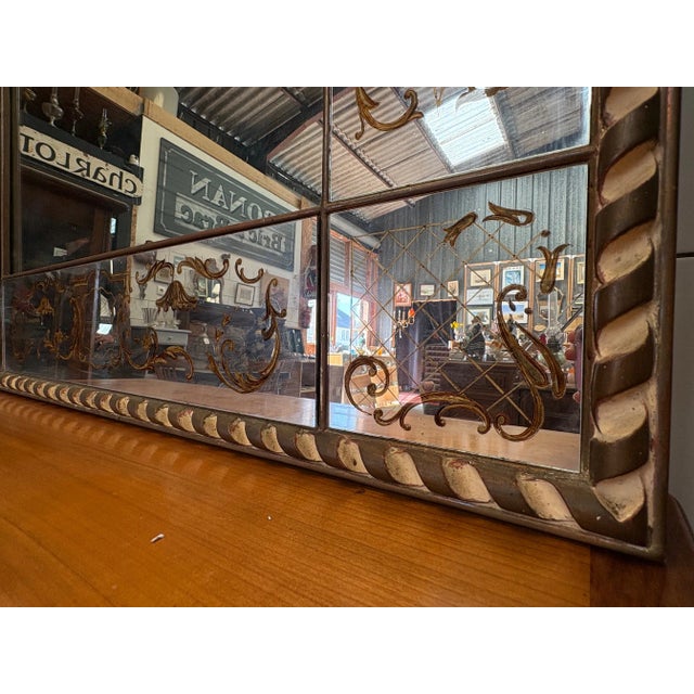 Large Venetian Style Wall Mirror, France, 1955 For Sale - Image 6 of 18