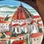 Italian Vietri Hand Painted Platter of the Duomo(the Cathedral of San Maria Del Fiore in Florence) For Sale - Image 3 of 4