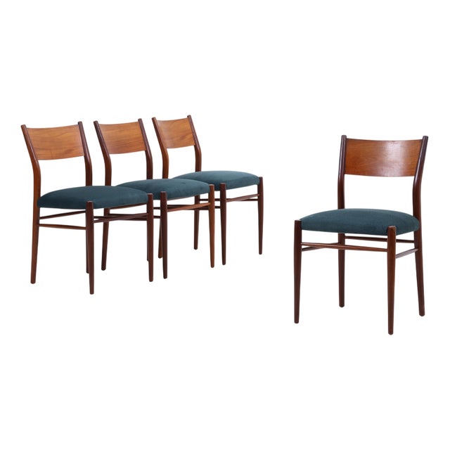 Vintage Teak Chairs from Lübke, 1960s, Set of 4 For Sale