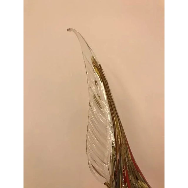 Brown Italian Murano Hand Blown Glass Roosters - a Pair For Sale - Image 8 of 10