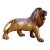 Vintage Large Traditional Mahogany African Lion Carved Floor Sculpture Statue For Sale