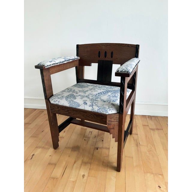 Dutch Art Deco Amsterdam School Armchair, 1920s For Sale - Image 14 of 17