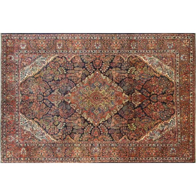 Amazing antique Persian carpet with: rich colors, fine quality, Fables design, excellent condition, professionally cleaned...