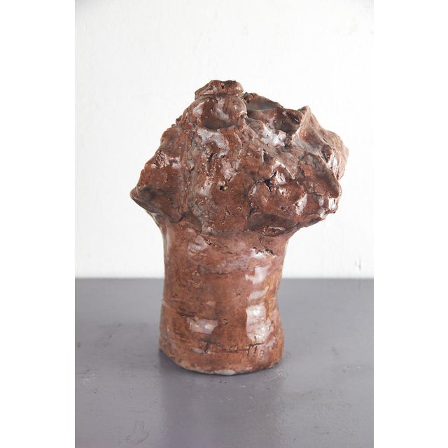 Adriano Tuninetto, Expressionist Sculpture of Demon, 1960s, Terracotta For Sale - Image 6 of 13