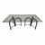 Contemporary Global Views 84”x44” Acquedotto Iron and Glass Dining Table For Sale - Image 3 of 9