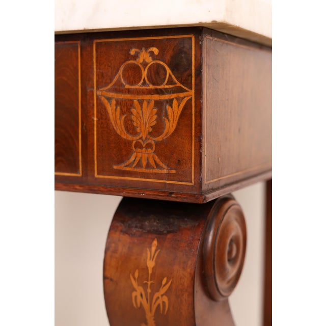 Empire Console in Mahogany, 1830s For Sale - Image 15 of 17