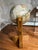 Replogle Globes 1960s Mid Century Modern 16 Inch Replogle “World Classic” Full-Swing Meridian Gimbel-Mounted Floor Globe on Architectural Solid Oak Cross-Base Stand For Sale - Image 4 of 12