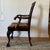 Early 20th C Hand Carved Mahogany Chippendale Arm Chairs With Velvet Cushions, a Pair For Sale In Los Angeles - Image 6 of 11
