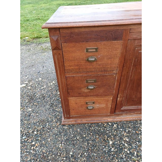 Antique Drapers Table in Oak, 1930s For Sale - Image 11 of 12