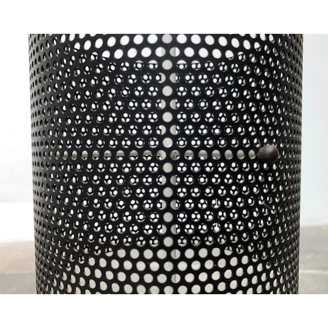 Mid-Century Modern Mid-Century Minimalist Perforated Steel Umbrella Stand, 1960s For Sale - Image 3 of 18