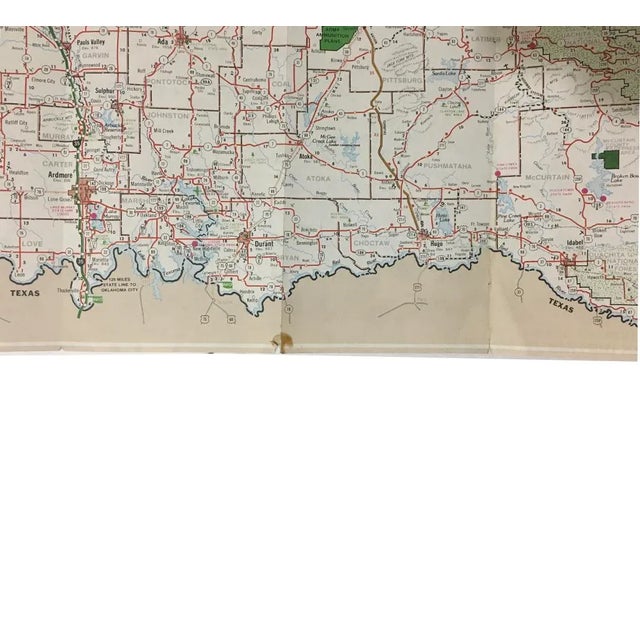 This vintage 1986 map is in great condition for it's age. Would love beautiful framed above a desk or in an office. One...