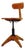 Bauhaus Swivel Office Chair in Wood by Stoll, 1930s For Sale