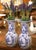 Decorate a console, mantel, or bookshelf with this elegant pair of antique Delft vases. Crafted in Holland circa 1920, the...