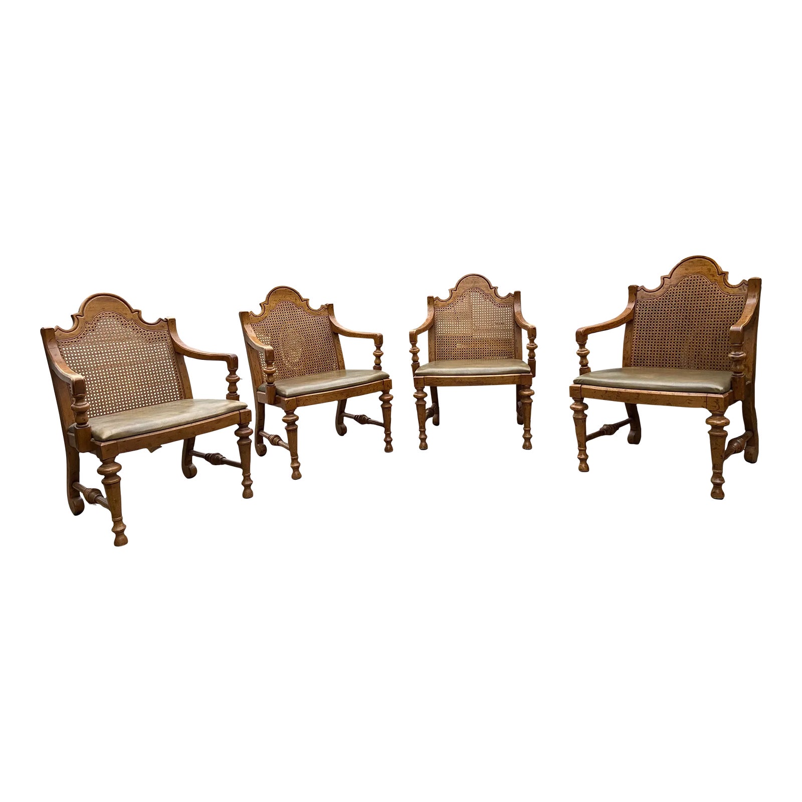 Vintage French Provincial Drexel Furniture Arm Chairs Set of 4 Chairish