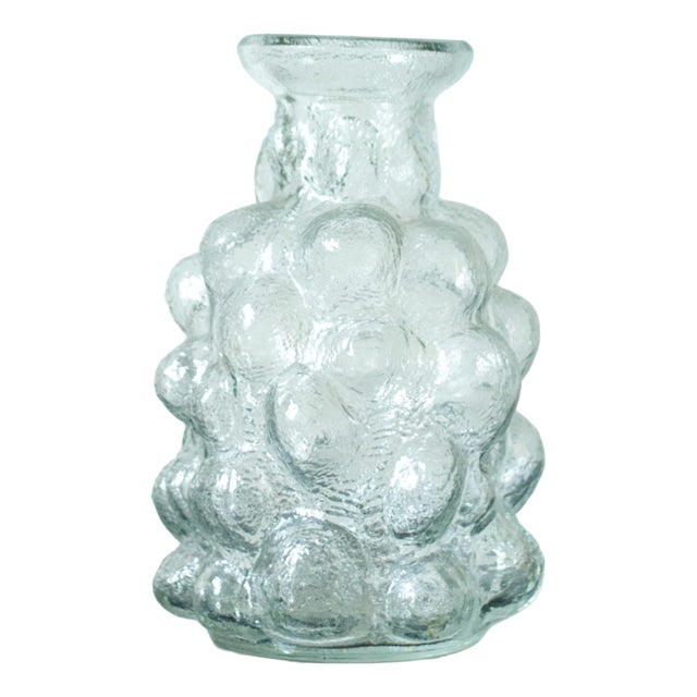 Bubble Glass Vase by Pavel Pánek, 1970s For Sale