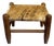 Midcentury Cowhide Footstool For Sale