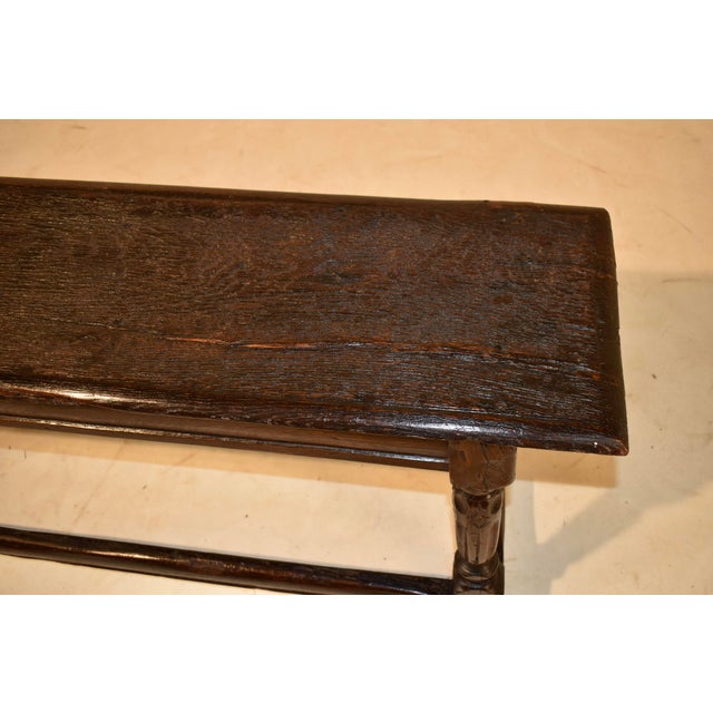 Period James II Oak Joint Bench From England For Sale - Image 9 of 12