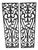 Vintage Wrought Iron Grilles Ornamental Scrollwork, Set of 2 For Sale