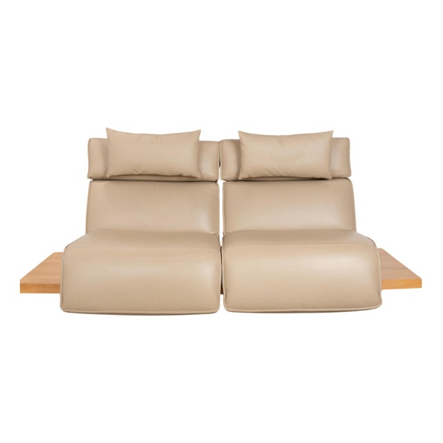 Free Motion Etino Two-Seater Sofa in Leather from Koinor For Sale