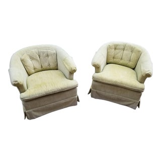 Vintage Lime Green Perfection Club Chairs- a Pair For Sale