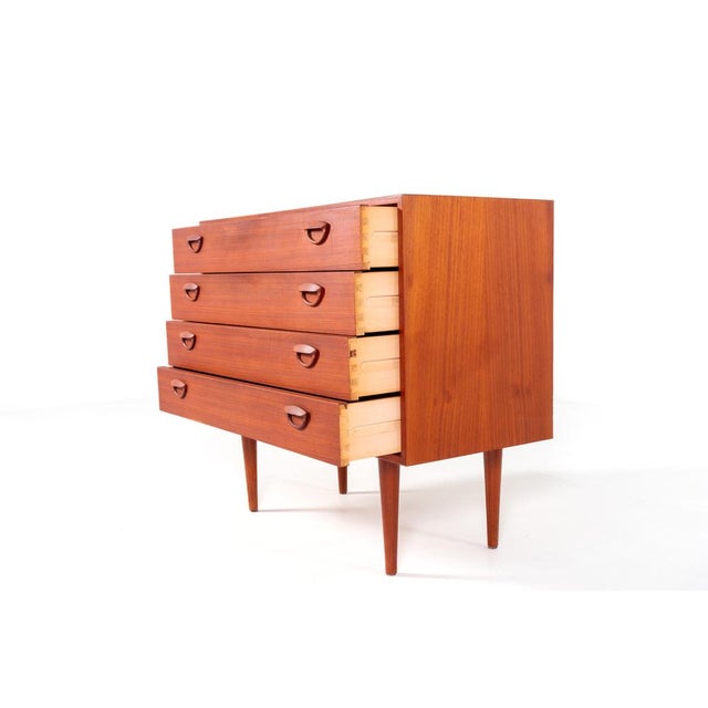 Mid-Century Modern Danish Teak Chest of Drawers by Kai Kristiansen, 1960s For Sale - Image 6 of 14