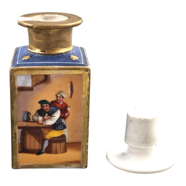 French Bleu De Roi Perfume Bottles attributed to Jacob Petit, 1830s, Set of 2 For Sale - Image 6 of 18