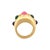 Metal Seidengang 18k Diopside Amethyst & Tourmaline Ring, Size 6.5 For Sale - Image 7 of 8