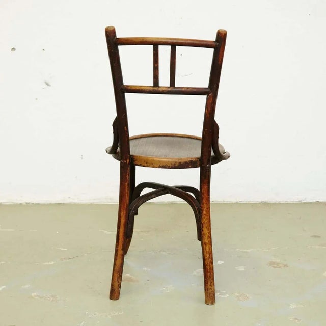 Wood Chair in the Style of Thornet For Sale - Image 9 of 14