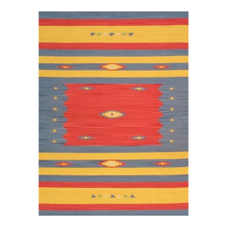 Pasargad Home Kilim Multi Cotton Area Rug- 8' 0" X 8' 0" For Sale