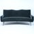 1950s Mid-Century Italian Curved Velvet Sofa, 1950s For Sale - Image 5 of 14