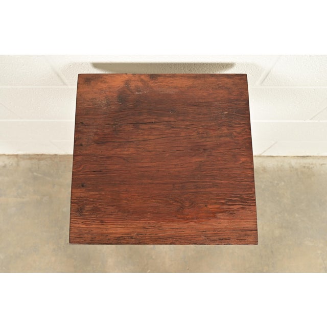 Early 20th Century Stickley Style Antique Mission Arts & Crafts Pine Pedestal Table or Plant Stand, Circa 1910 For Sale - Image 5 of 9