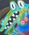 Cecilia Beaven Contemporary Abstract Green and Pink Biomorphic Double Alligator Figure Painting, 21st Century For Sale - Image 4 of 10