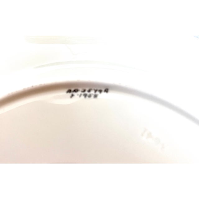 Mid-20th Century Royal Doulton Pink & Gold Scalloped Dinner Plates - Set of 12 For Sale - Image 10 of 12