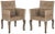 Ecru George 18''H Wicker Dining Chair in Natural - a Pair For Sale - Image 8 of 8